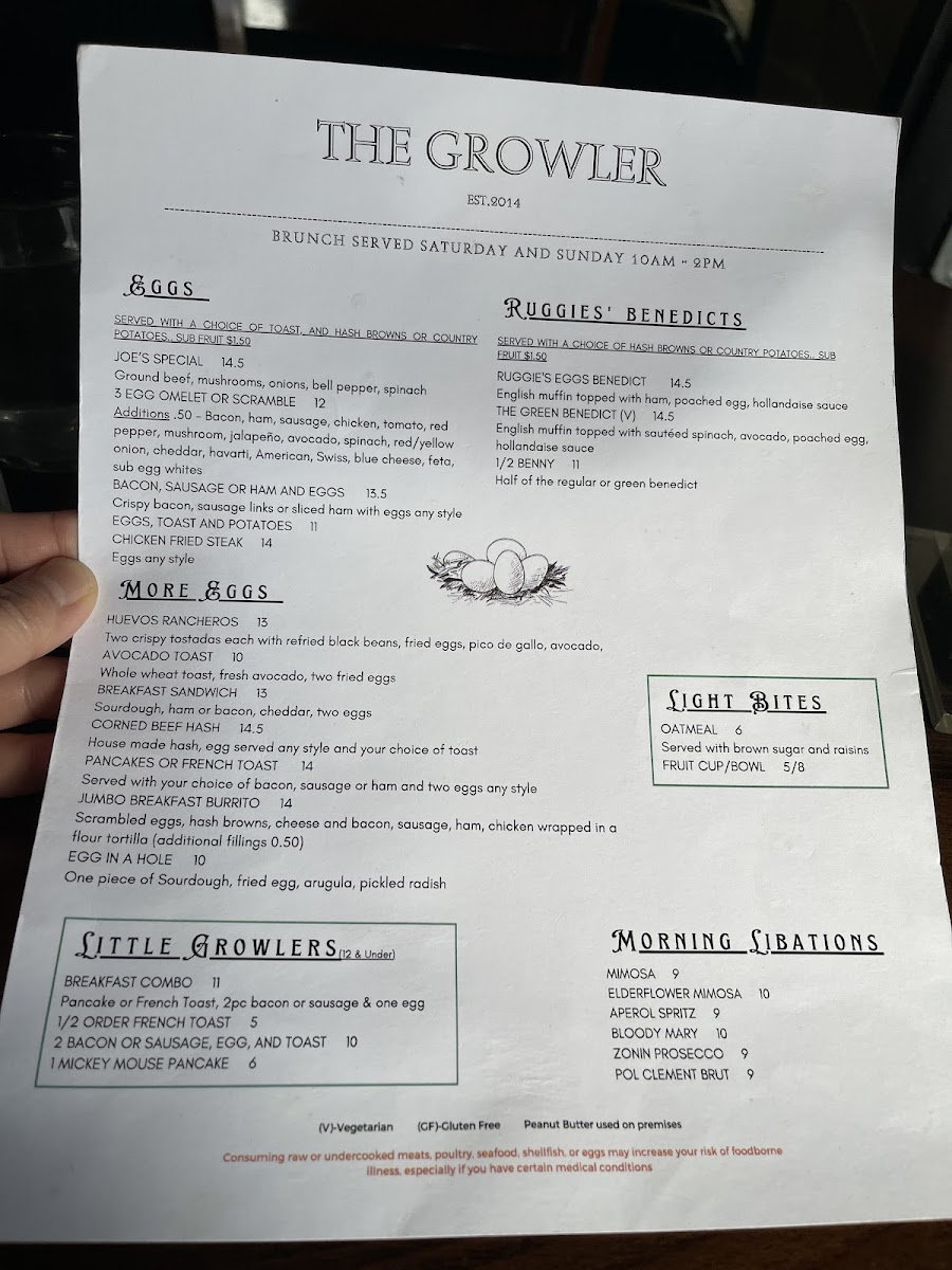 Menu - The Growler photo 3